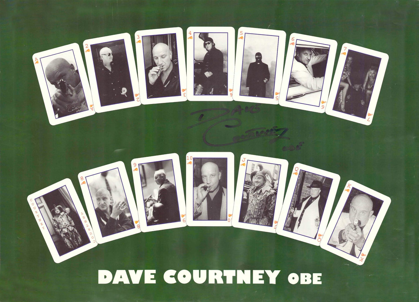 DAVE COURTNEY PLAYING CARDS POSTER