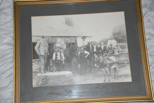 lot - 590 - old picture of blacksmiths shop Cornwall