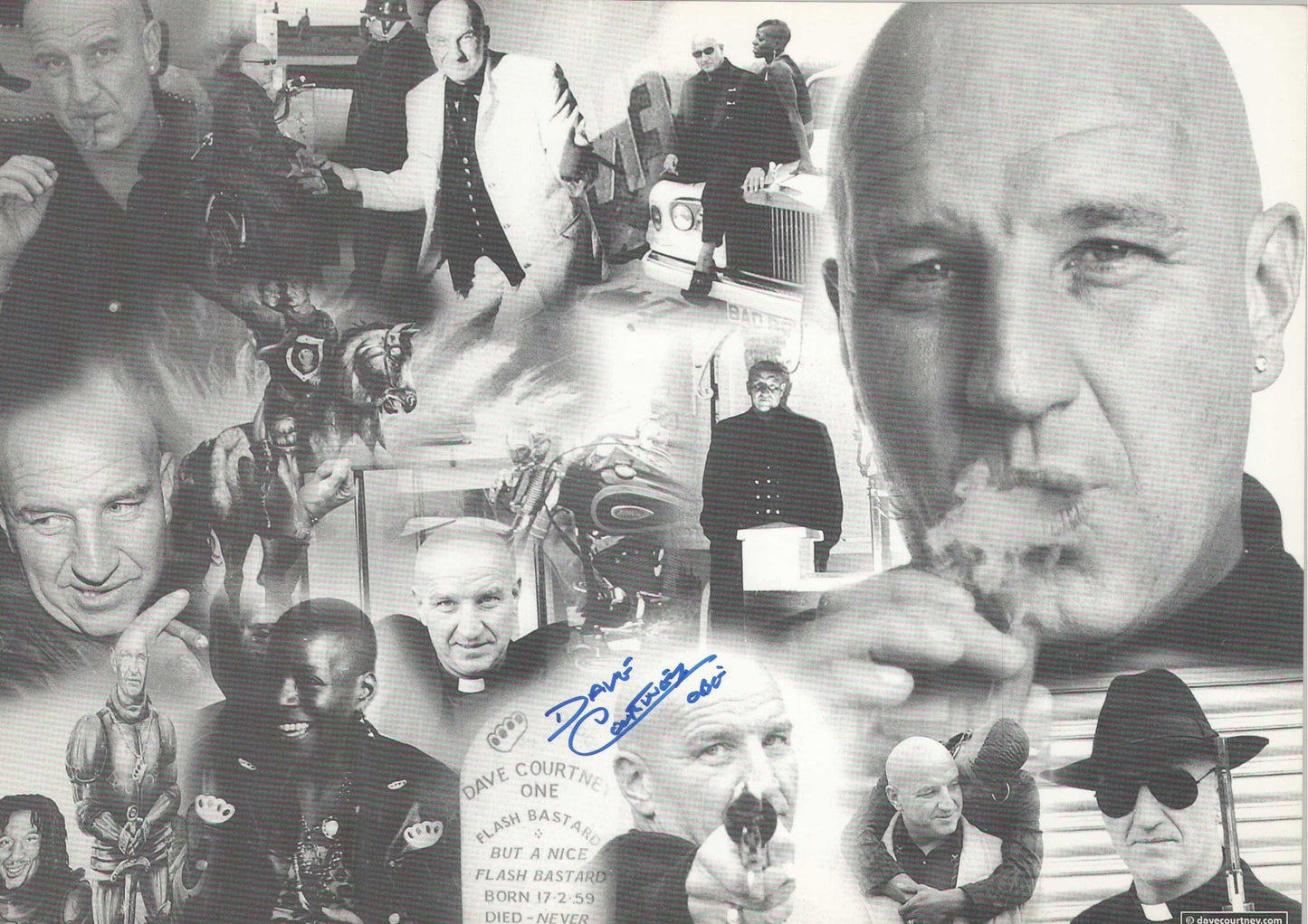 DAVE COURTNEY ONE FLASH BASTARD POSTER